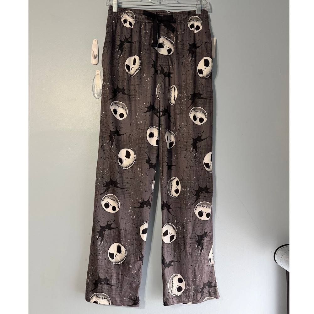 Disney Nightmare Before Christmas Small Jack Skellington Pajama Pants Gray 2704